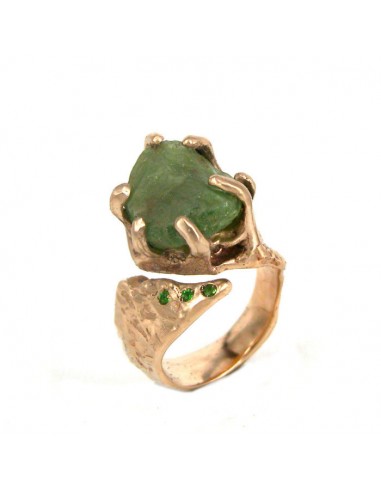 Bague Terra Olivine et Diopside Pour