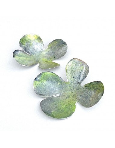 Boucles d'oreilles gris/vert en ligne des produits 