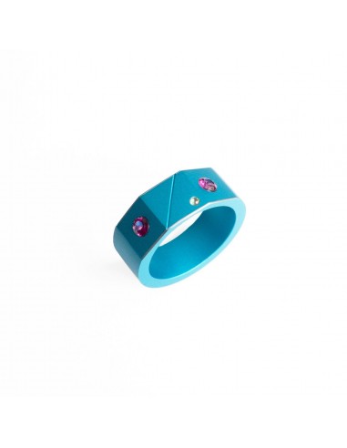 Bague H bleue de France