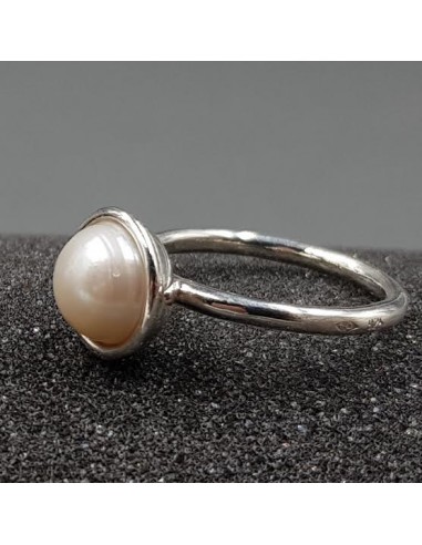 Bague Lagoon perle naturelle blanche Les magasins à Paris et en Île-de-France