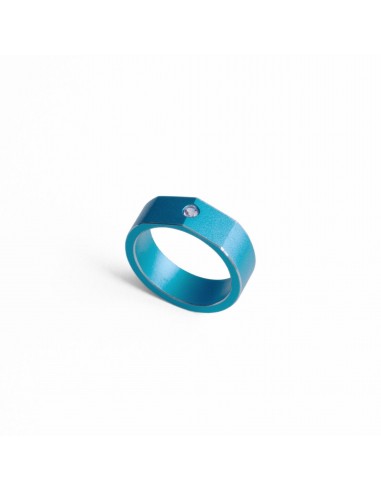 Bague H bleue Tourmaline rose les ligaments