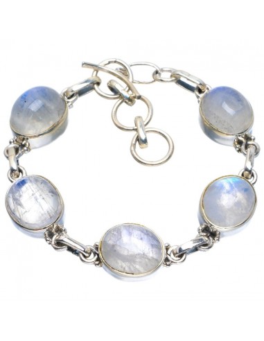 Bracelet bleu Pierre de Lune  ''Galaxia'' en stock