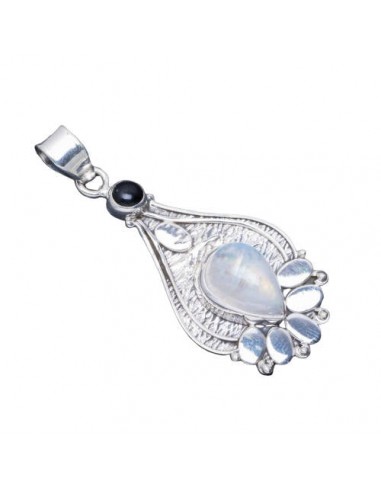 Pendentif argent femme Pierre de Lune ''Alose'' basket pas cher