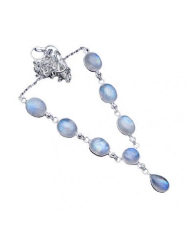 Collier Gemme Pierre de Lune  ''Océane'' Comparez plus de prix