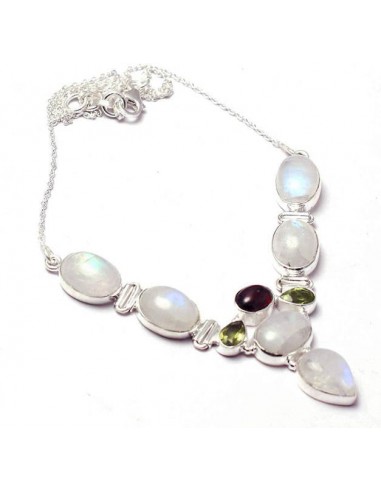 Collier de Pierre de Lune ''Grenat'' sur le site 