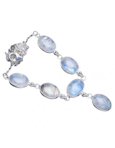 Collier Pierre de Lune ''Natura'' pas cher 