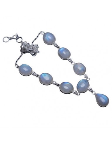 Collier Pierre de Lune en Argent ''Indra'' paiement sécurisé