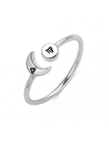 Bague Lune Argent S925 "Calme et Paix" destockage