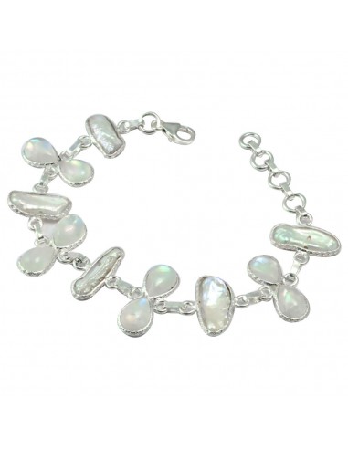 Bracelet Pierre de Lune Argent ''Récif étoilé'' 2 - 3 jours ouvrés.