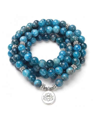 Bracelet Mala Apatite Bleue Les magasins à Paris