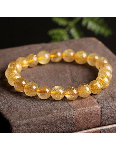 Bracelet Citrine Véritable rembourrage situé sous