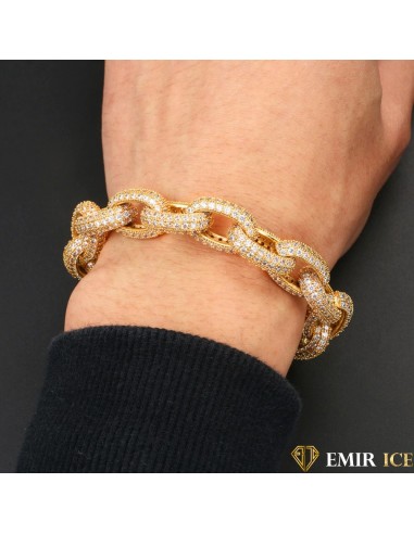 BRACELET EMIR FORÇAT OR JAUNE en stock