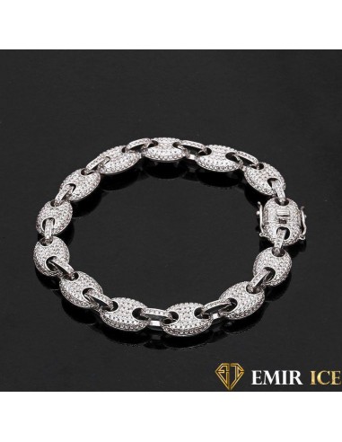 BRACELET EMIR CAFÉ OR BLANC votre