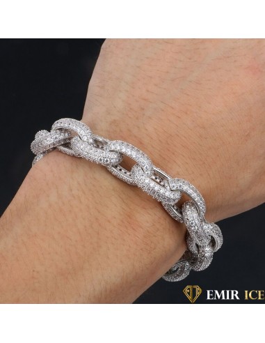 BRACELET EMIR FORÇAT OR BLANC Economisez 