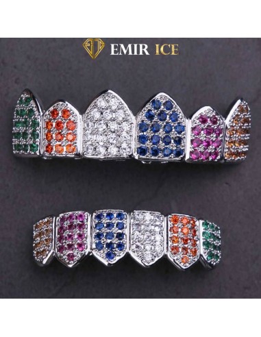 GRILLZ EMIR LUXURY RAINBOW OR BLANC Venez découvrir notre 