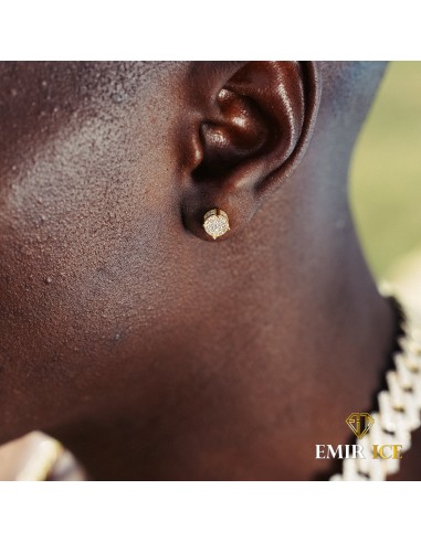 BOUCLE D'OREILLE DIAMANT ROND OR JAUNE 2 - 3 jours ouvrés.