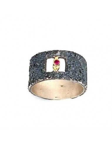 Bague carré rubis Venez acheter