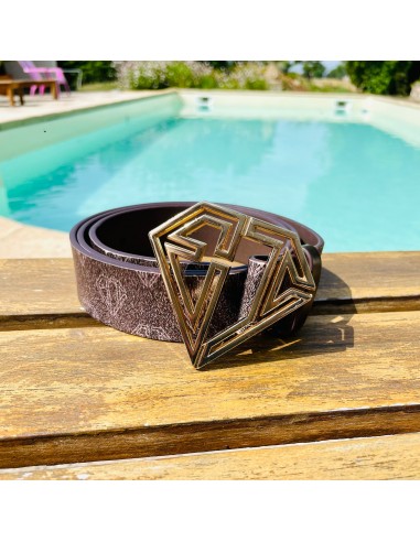 CEINTURE EMIR BELT x NOIR OR Véritable concentré