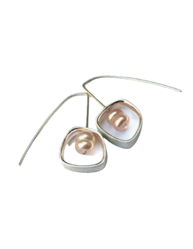 Boucles Tournimilb - Deux perles rosées Livraison rapide