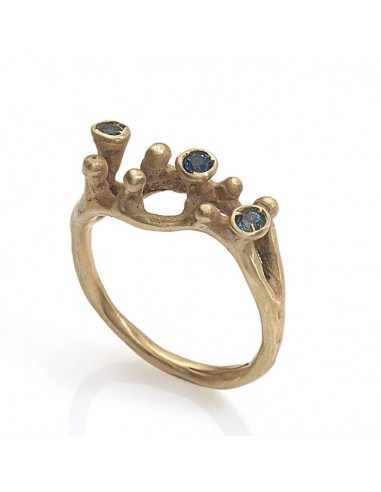 Bague Minima 3 pierres de couleurs - Bronze chez Cornerstreet bien 